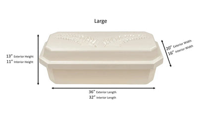 Standard Pet Casket | Almond With Cream