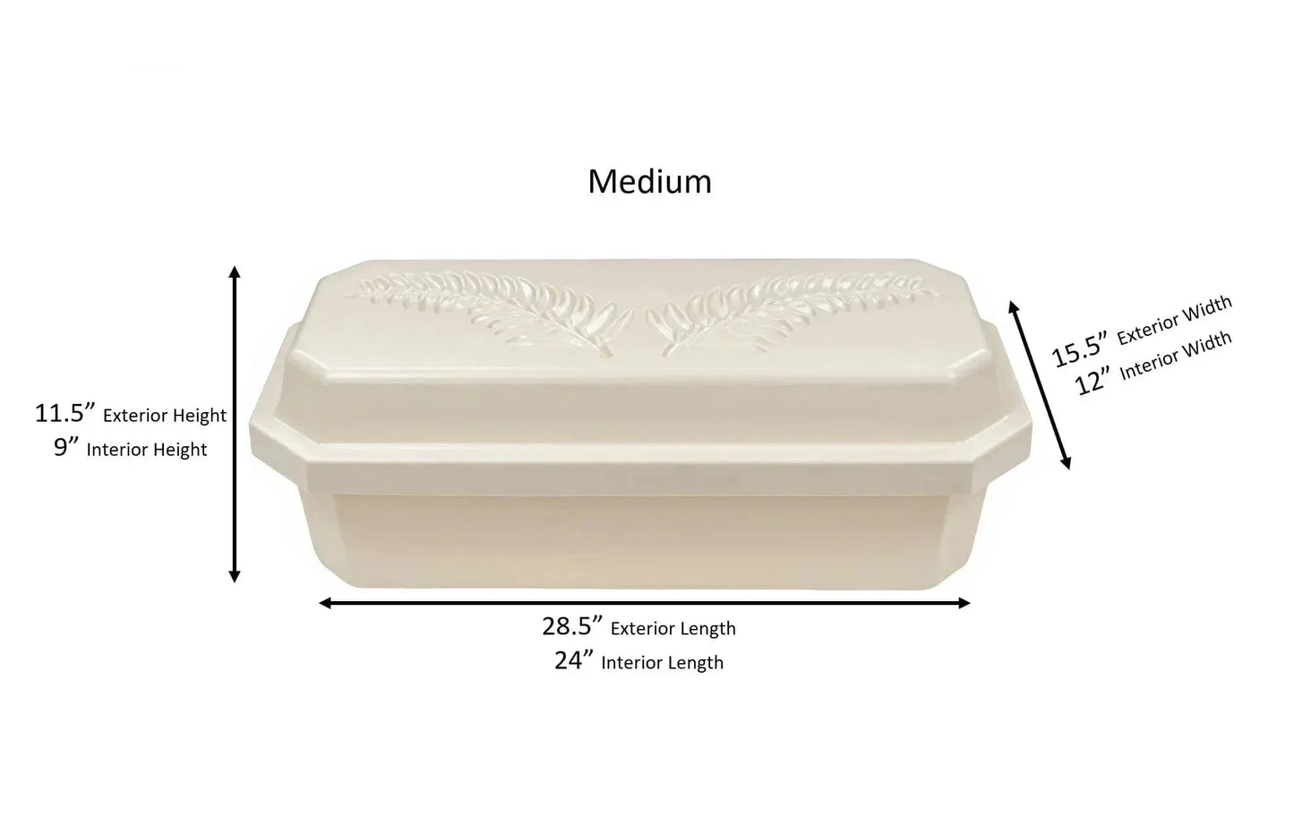 Standard Pet Casket | Almond With Pink