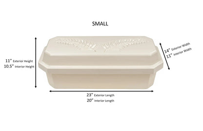 Base Burial Pet Casket | Almond