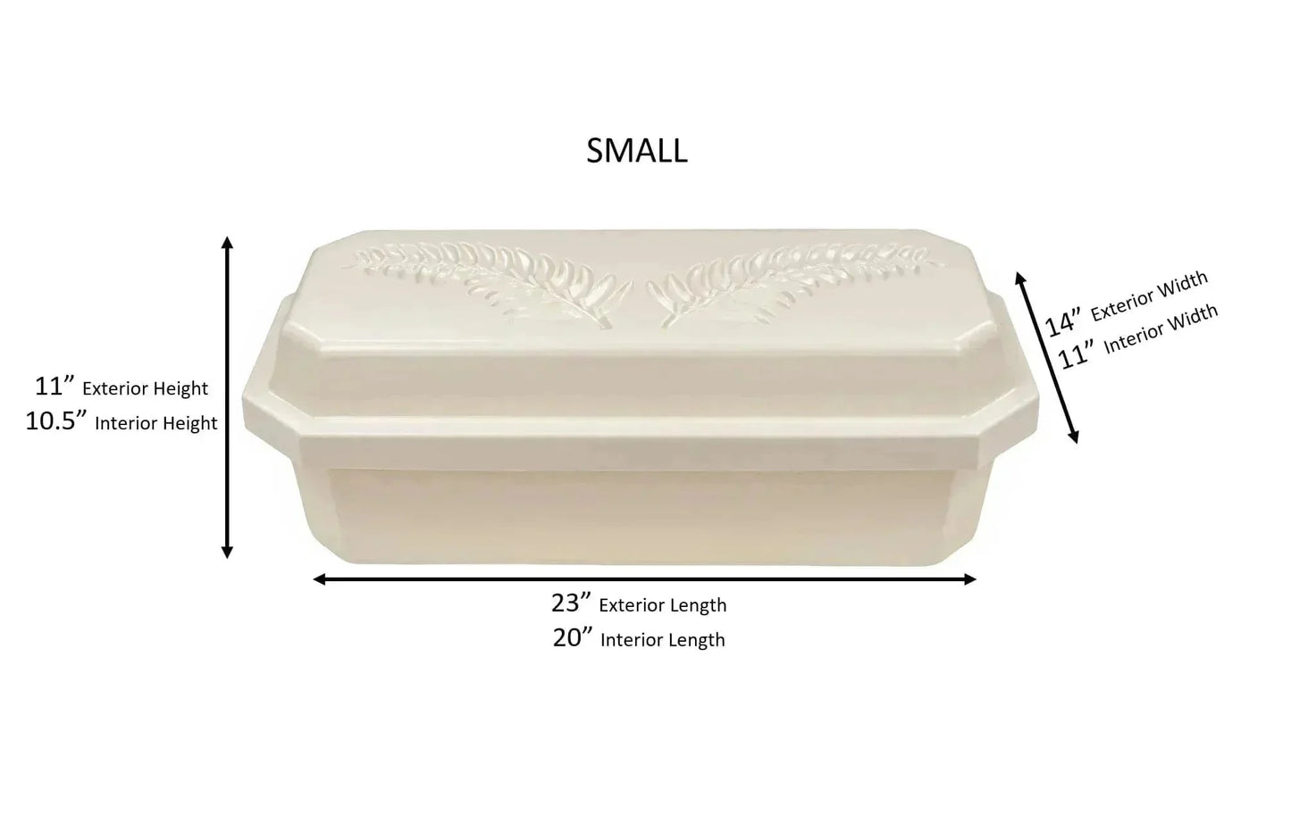 Standard Pet Casket | Almond With Rainbow Paw