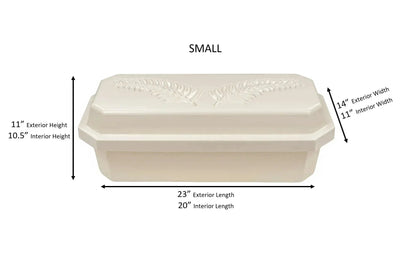 Standard Pet Casket | Almond With Pink