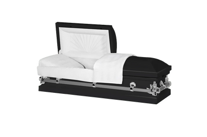 Youth & Child | Black & Silver Youth Casket