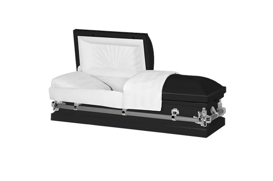 Youth & Child | Black & Silver Youth Casket