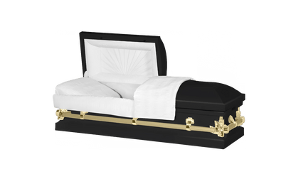 Youth & Child | Black & Gold Youth Casket