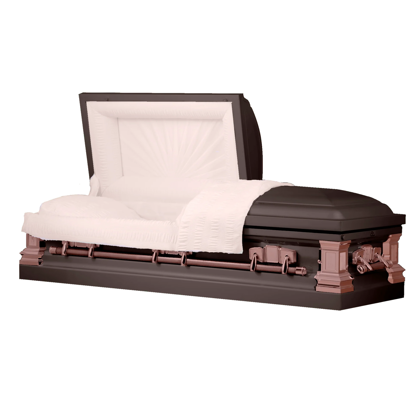 Satin Series | Bronze Steel Casket with Rosetan Interior