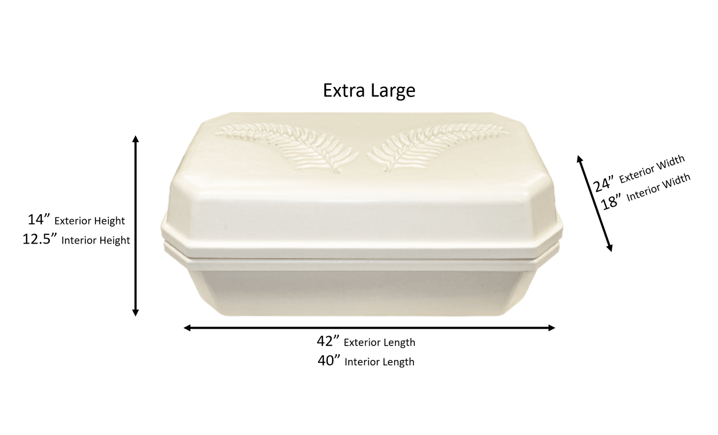 Classic Pet Casket | Almond With Rosetan