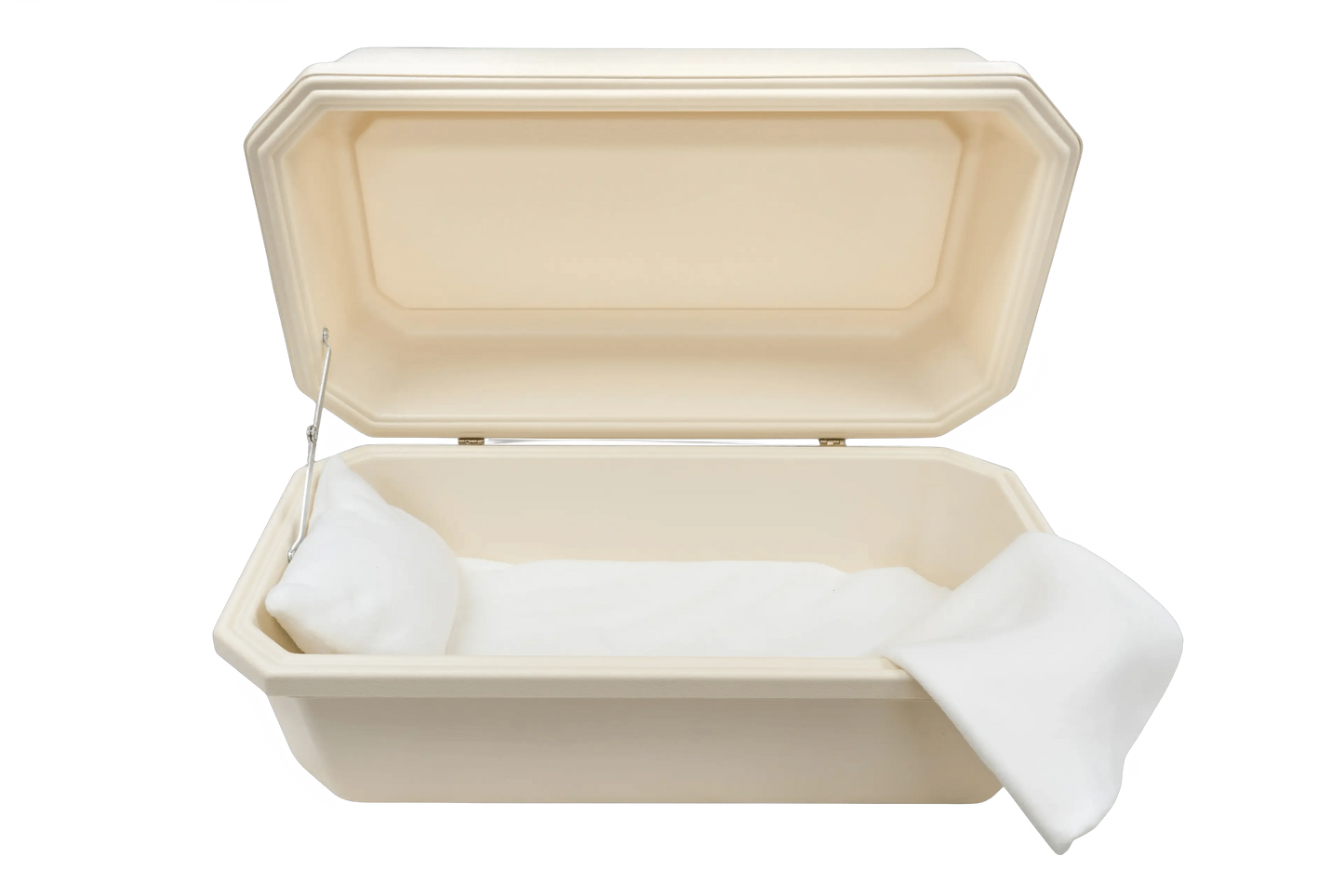 Classic Pet Casket | Almond With Cream