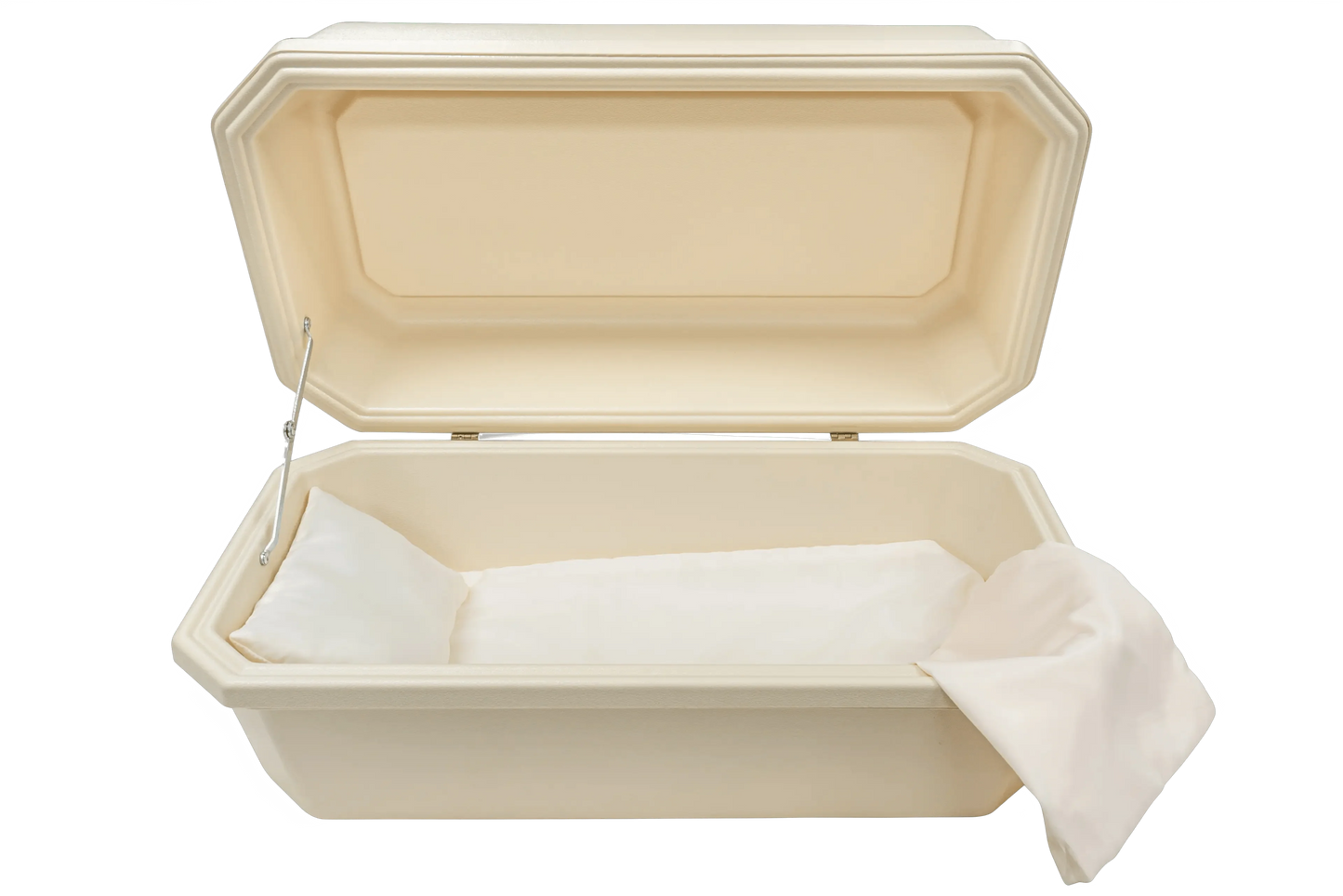 Classic Pet Casket | Almond With Rosetan