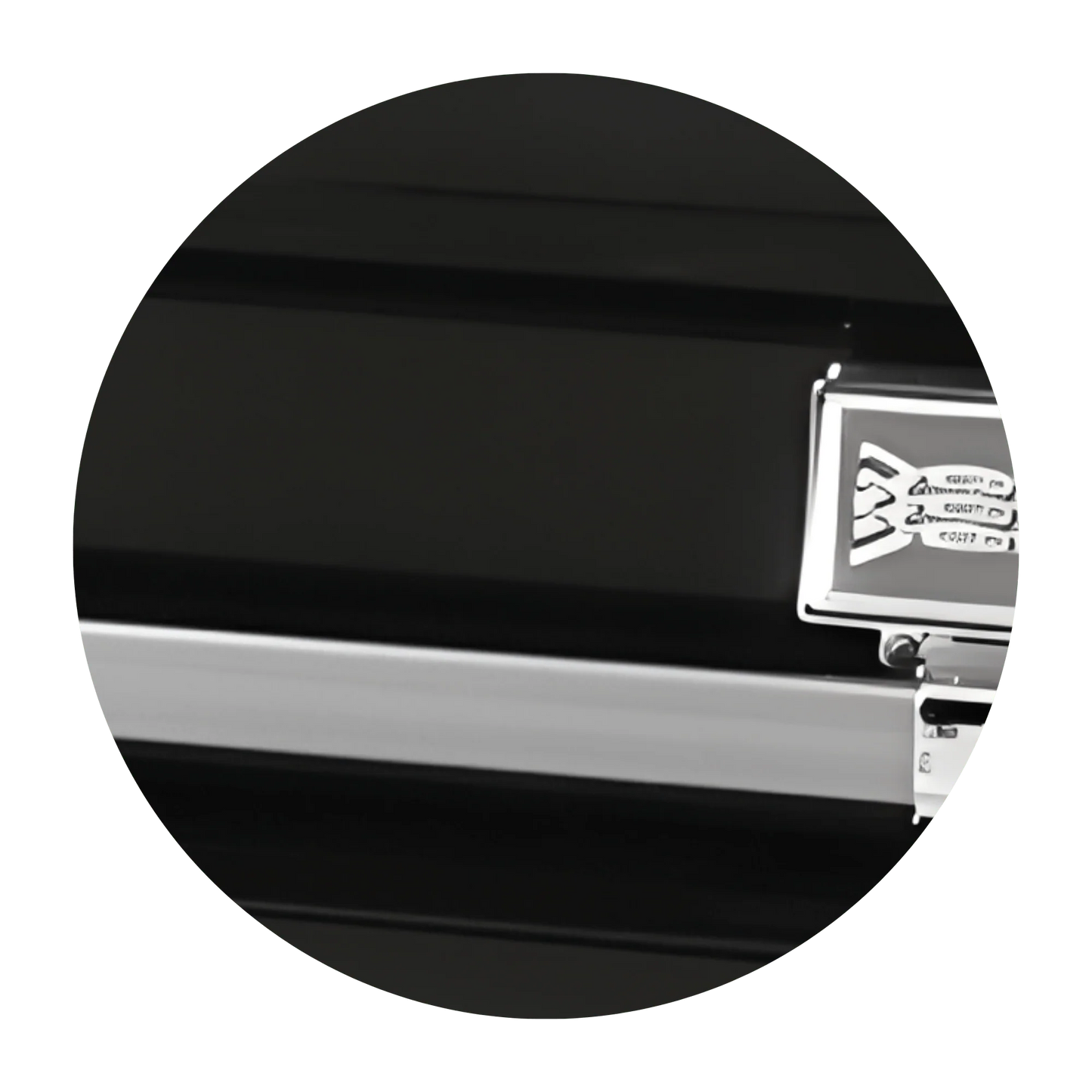 Commander XXL 40 & 44-inch | Black Steel Oversize Casket with White Interior