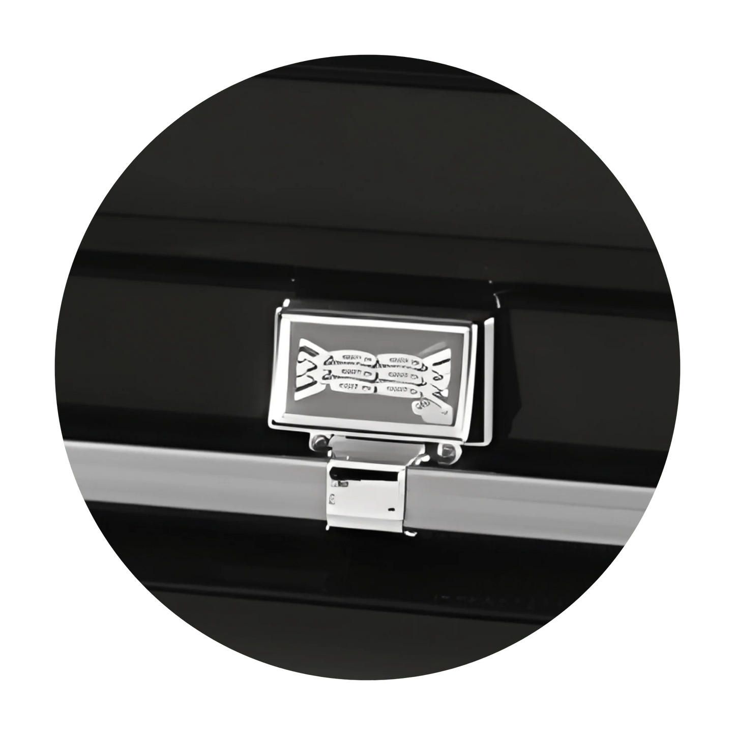 Commander XXL 40 & 44-inch | Black Steel Oversize Casket with White Interior