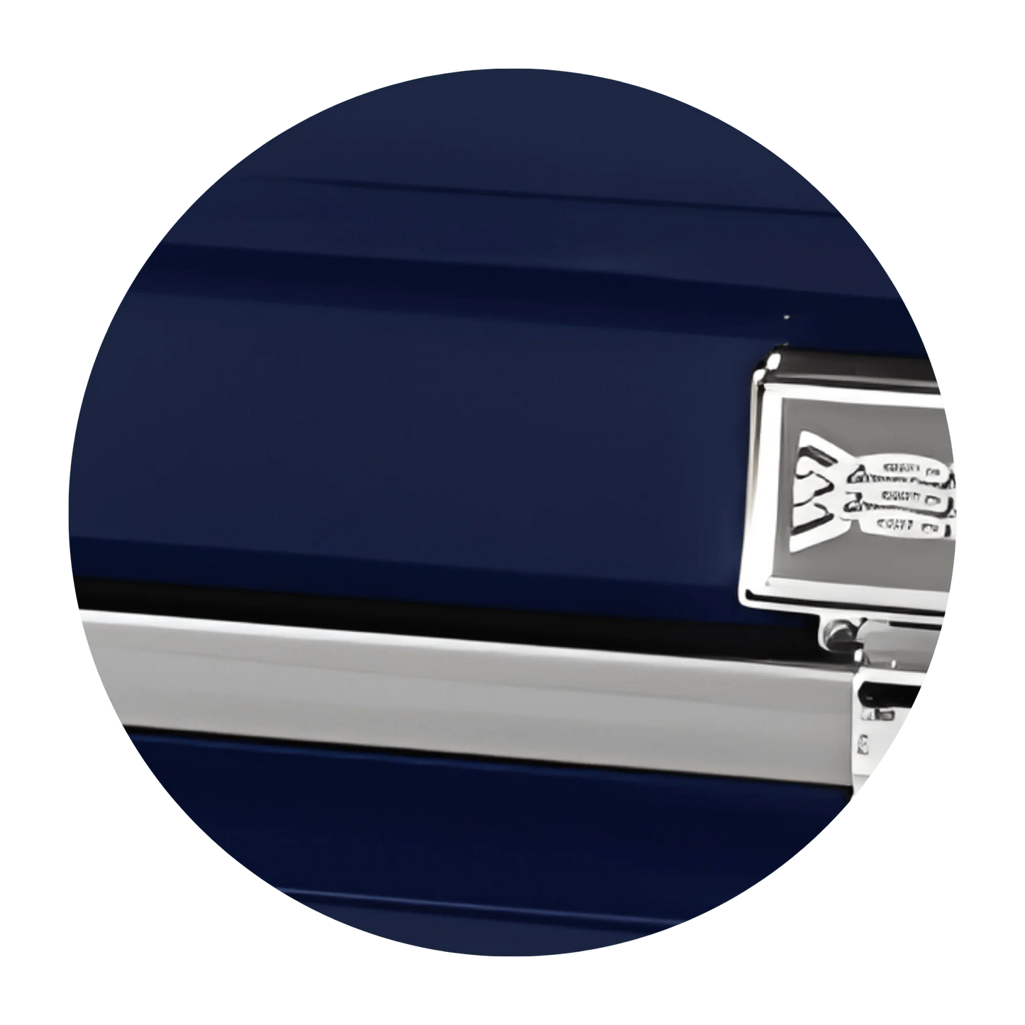 Commander XXL 40 & 44-inch | Dark Blue Steel Oversize Casket with Light Blue Interior