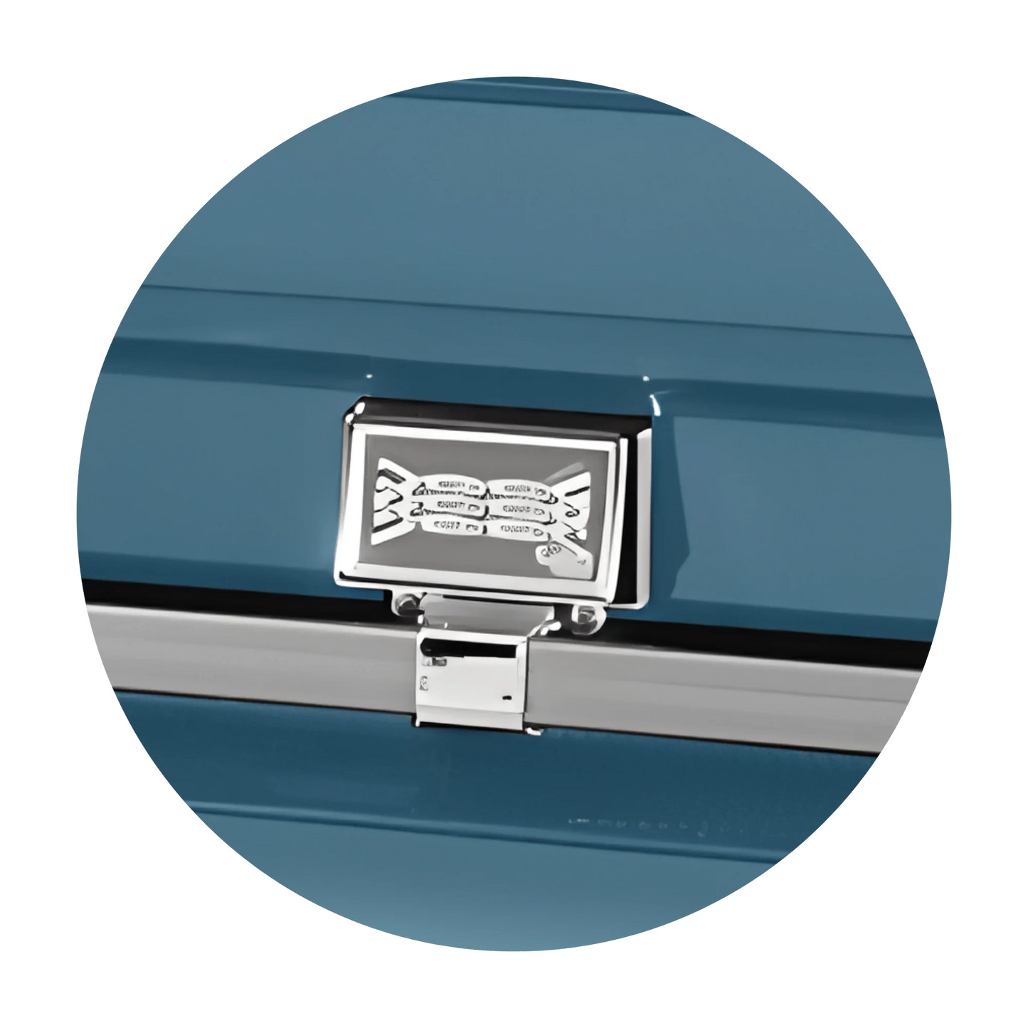 Commander XXL 40 & 44-inch | Light Blue Steel Oversize Casket with Light Blue Interior