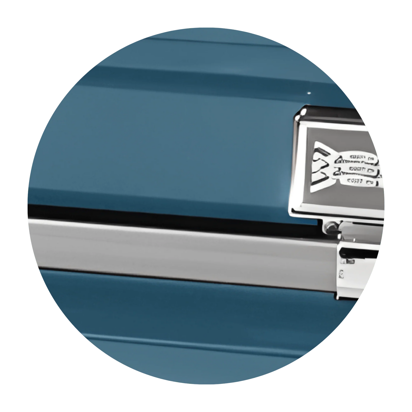 Commander XXL 40 & 44-inch | Light Blue Steel Oversize Casket with Light Blue Interior
