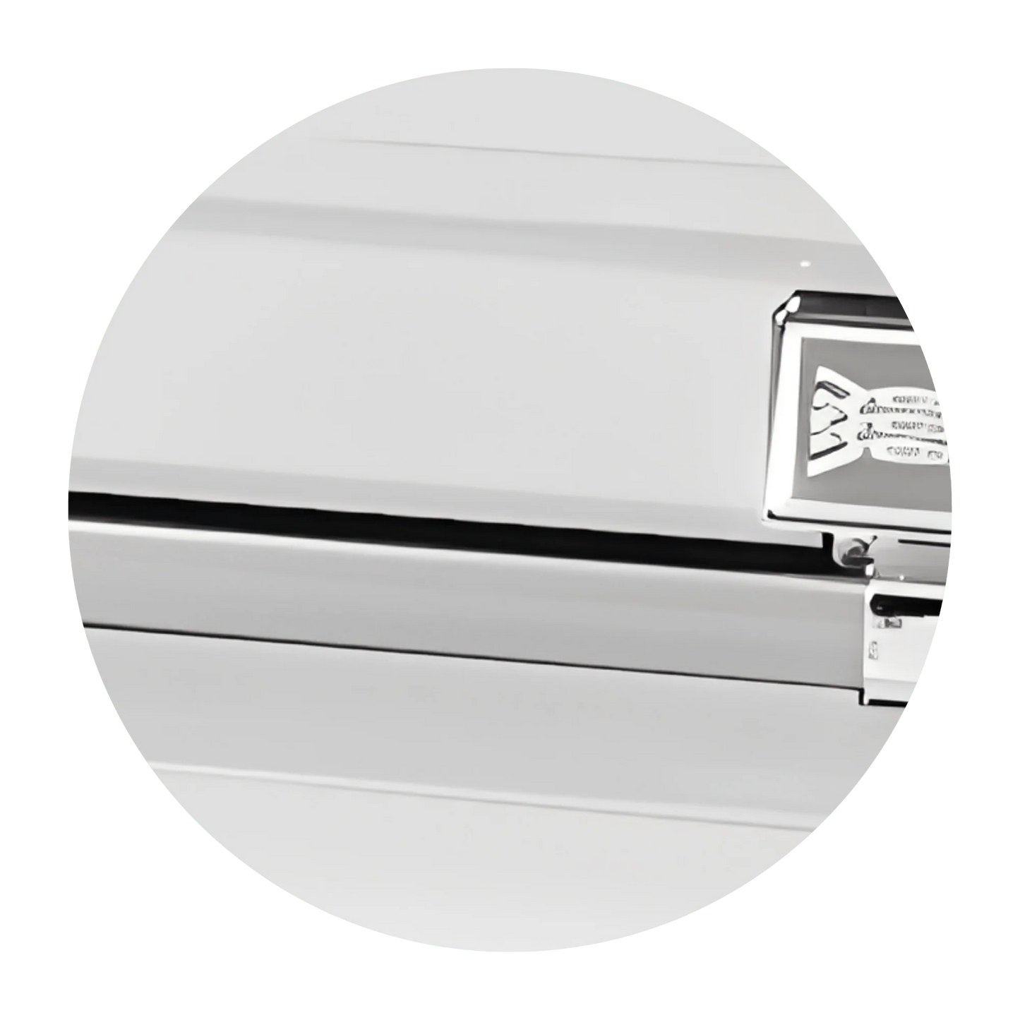 Commander XXL 40 & 44-inch | White and Silver Steel Oversize Casket with White Interior