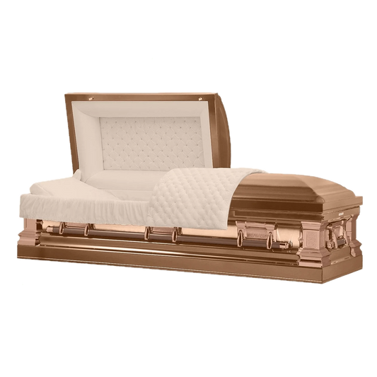 Era Stainless Series | Copper Stainless Steel Casket with Rosetan Interior