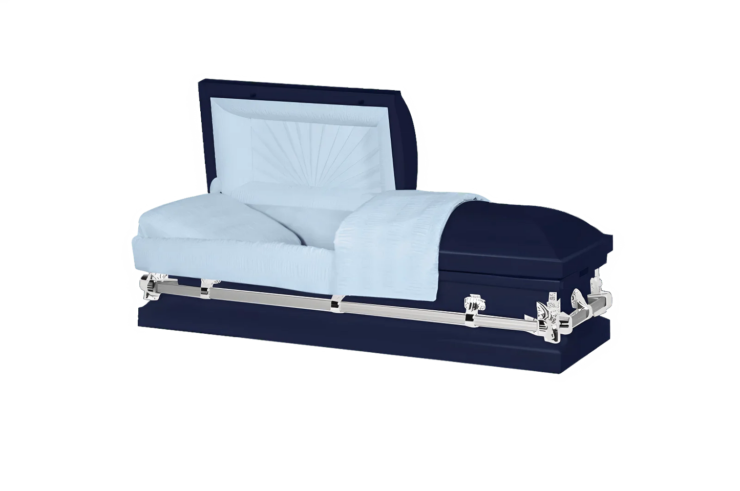 Youth & Child | Dark Blue & Silver Youth Casket