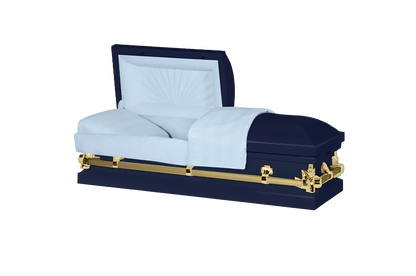 Youth & Child | Dark Blue & Gold Youth Casket