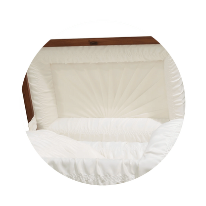 Essex (Poplar) | Poplar Wood Casket with Satin Cherry Finish