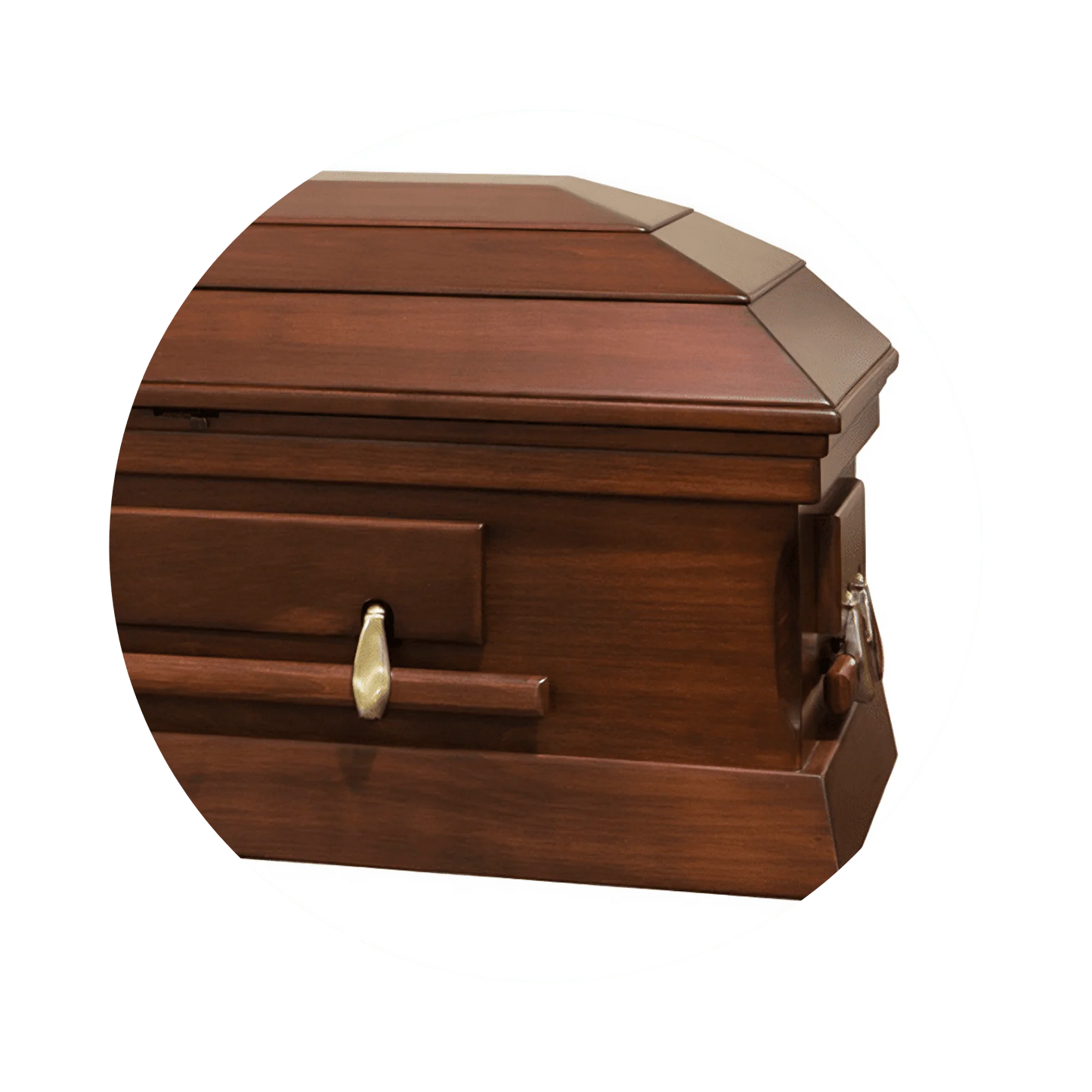 Essex (Poplar) | Poplar Wood Casket with Satin Cherry Finish