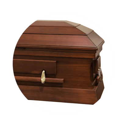Essex (Poplar) | Poplar Wood Casket with Satin Cherry Finish