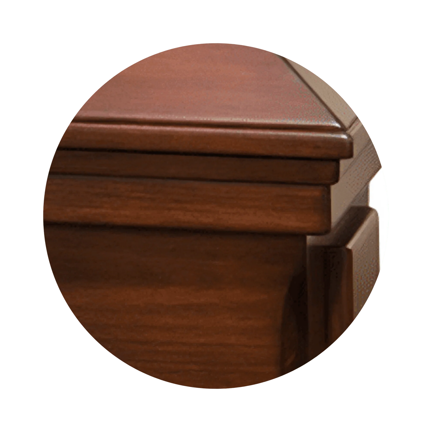 Essex (Poplar) | Poplar Wood Casket with Satin Cherry Finish