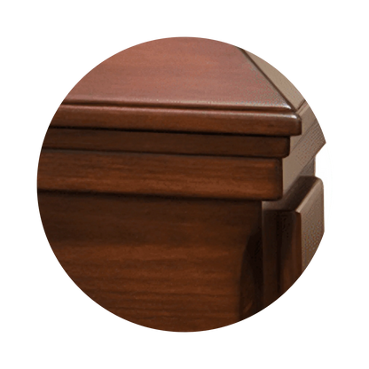 Essex (Poplar) | Poplar Wood Casket with Satin Cherry Finish