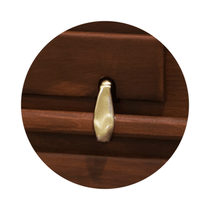 Essex (Poplar) | Poplar Wood Casket with Satin Cherry Finish
