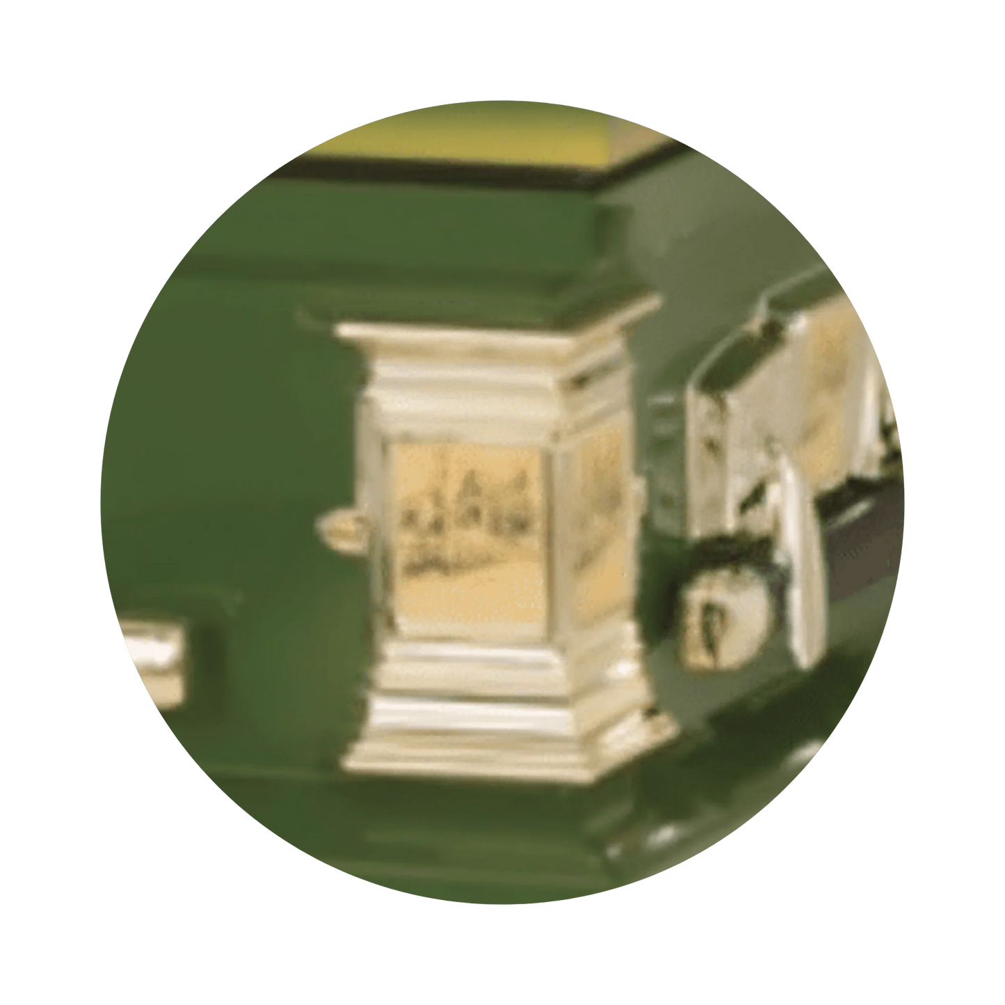 Farmer | Green Steel Casket with White Interior