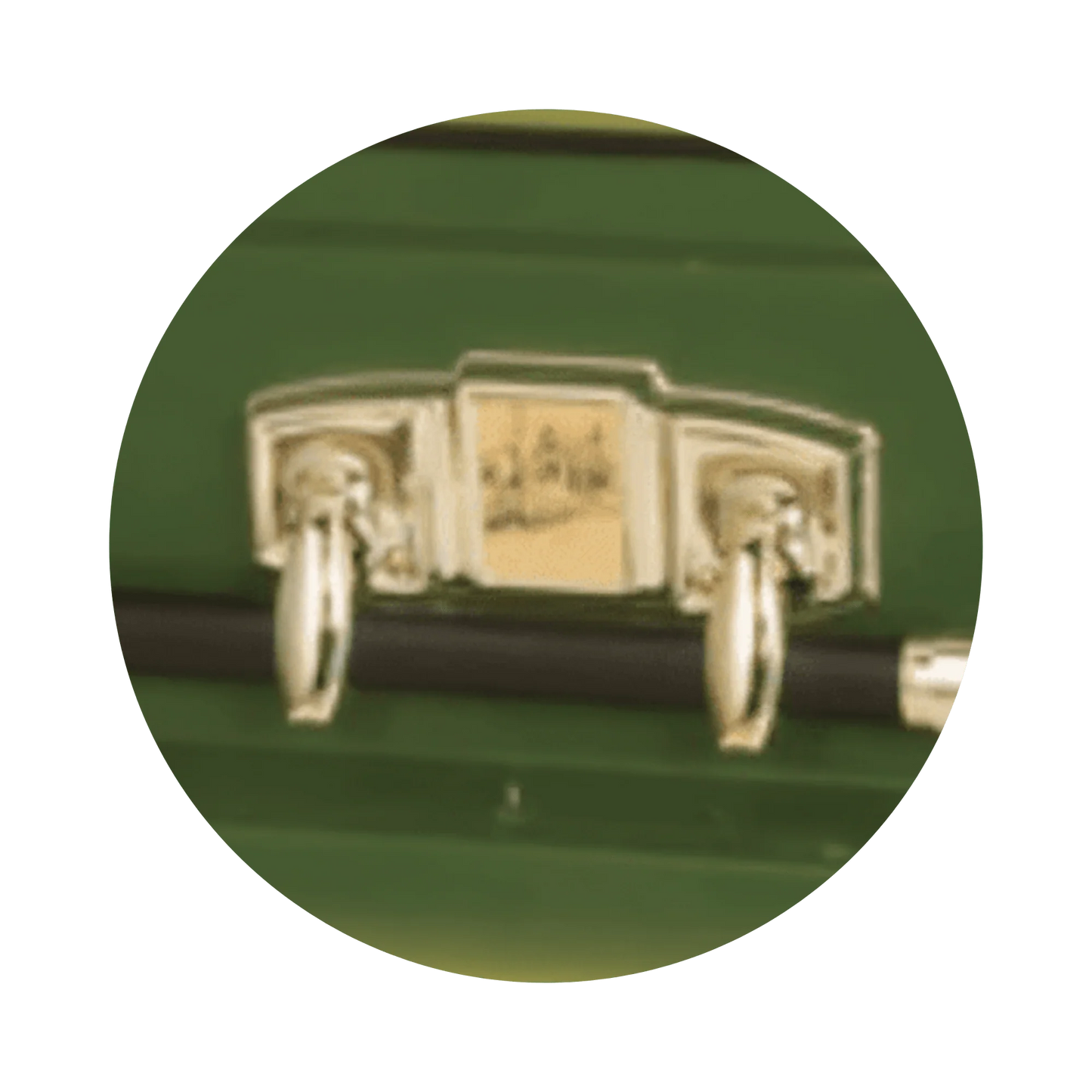 Farmer | Green Steel Casket with White Interior