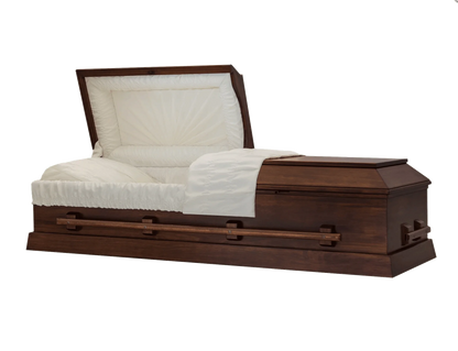 Pillar (Poplar) | Poplar Wood Casket with a Satin Finish