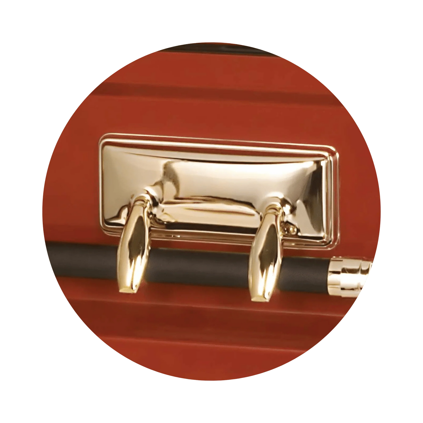 Firefighter | Red Steel Casket with White Interior