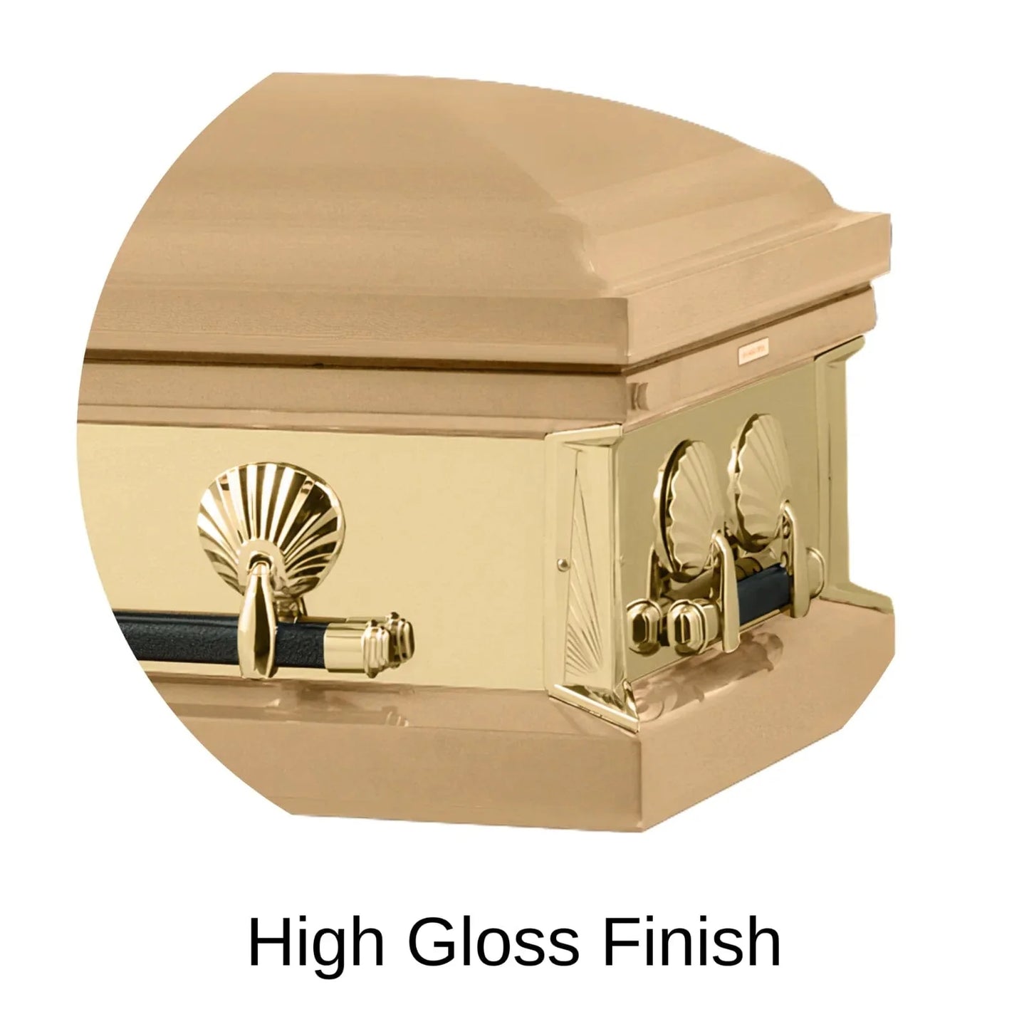 High Gloss Finish Of Titan Reflection Series Casket 