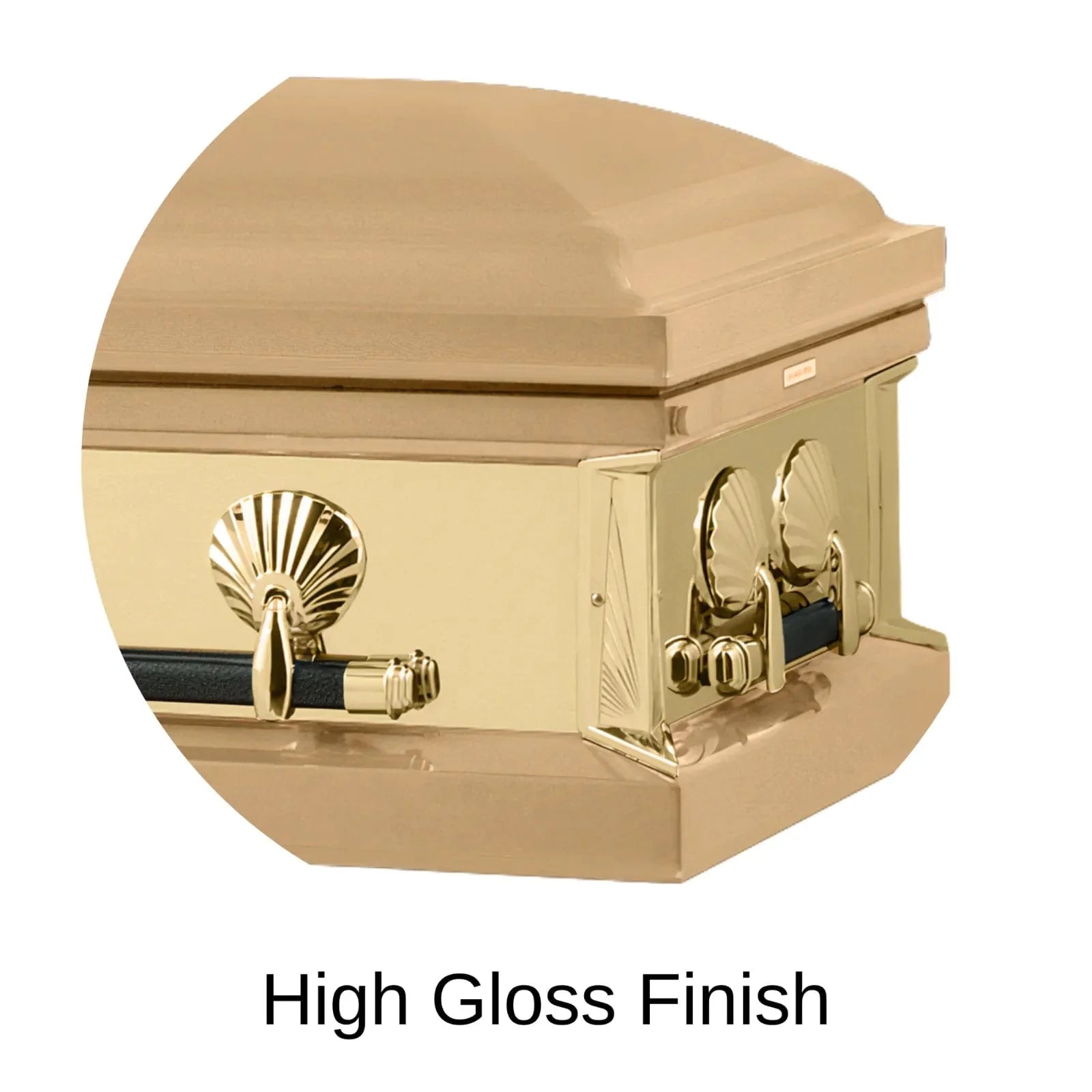 High Gloss Finish Of Titan Reflection Series Casket 