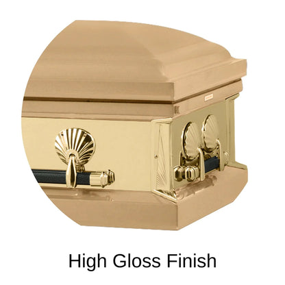 High Gloss Finish Of Titan Reflection Series Casket 