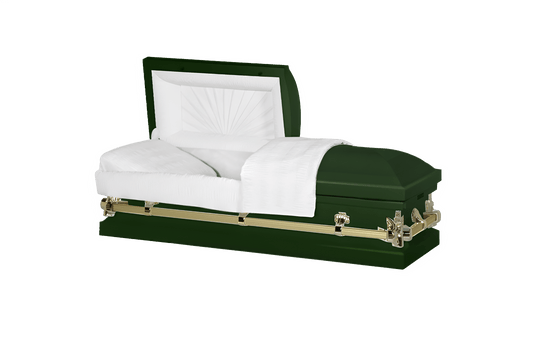 Steel Pet Casket | Green