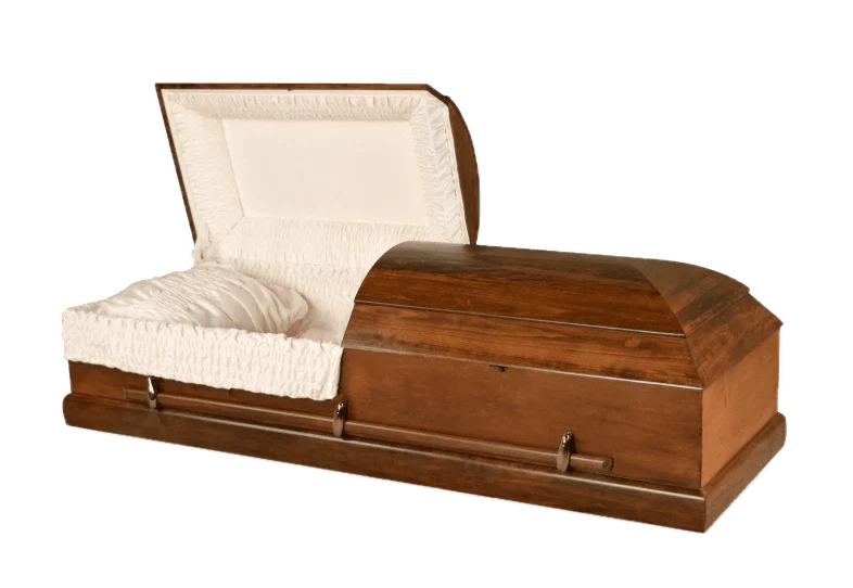 Kai (Poplar) | Poplar Wood Casket with Satin Walnut Finish