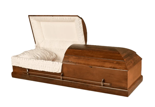 Kai (Poplar) | Poplar Wood Casket with Satin Walnut Finish