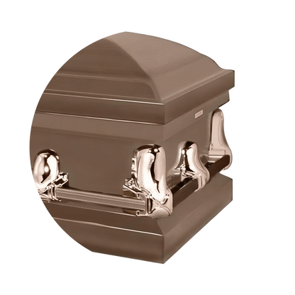 Hunter | Bronze Steel Casket with Camouflage Interior