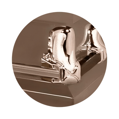 Hunter | Bronze Steel Casket with Camouflage Interior