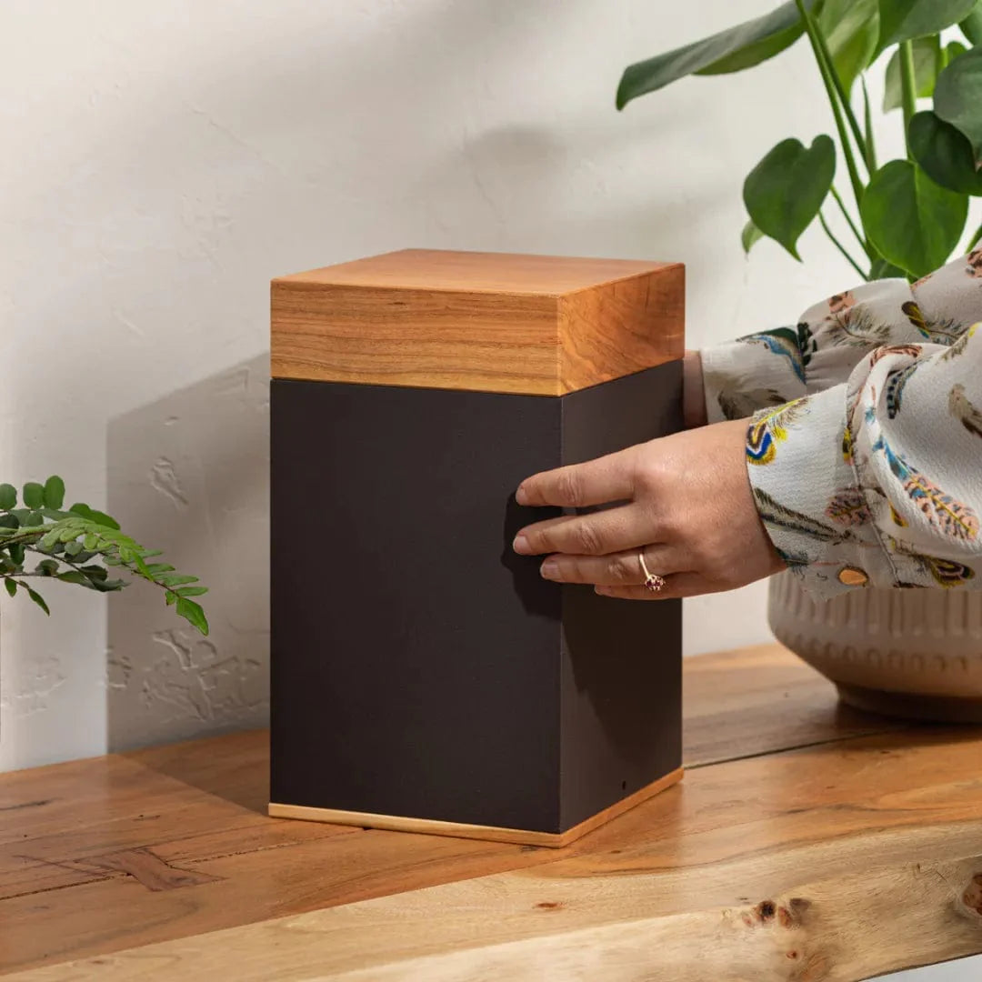 Samuel Mitchell Design Urn - The Langley in Cherry