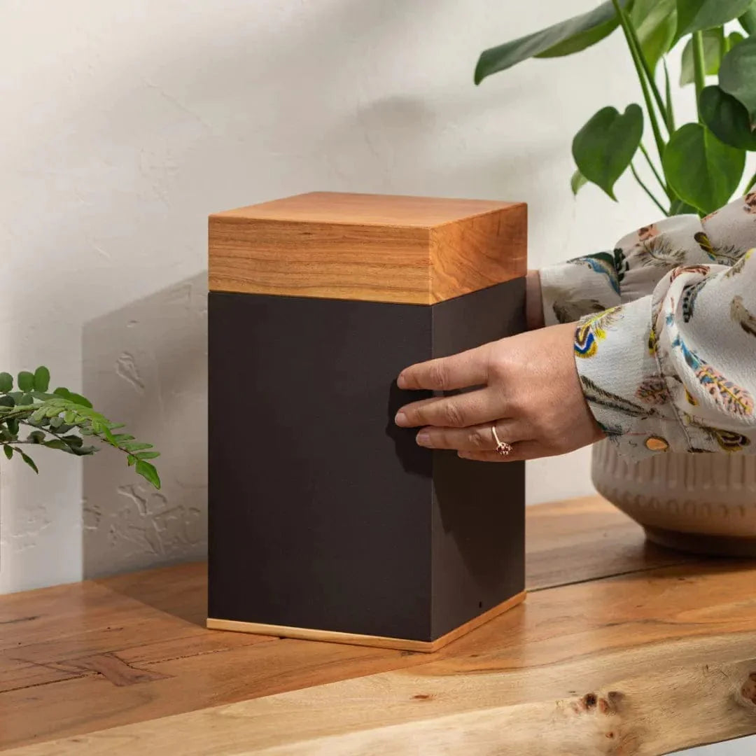 Wood Pet Urn - The Langley in Cherry