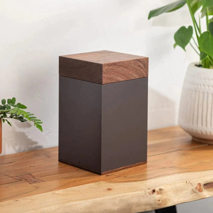 Wood Pet Urn - Black Walnut