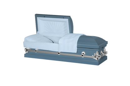 Steel Pet Casket | Light Blue