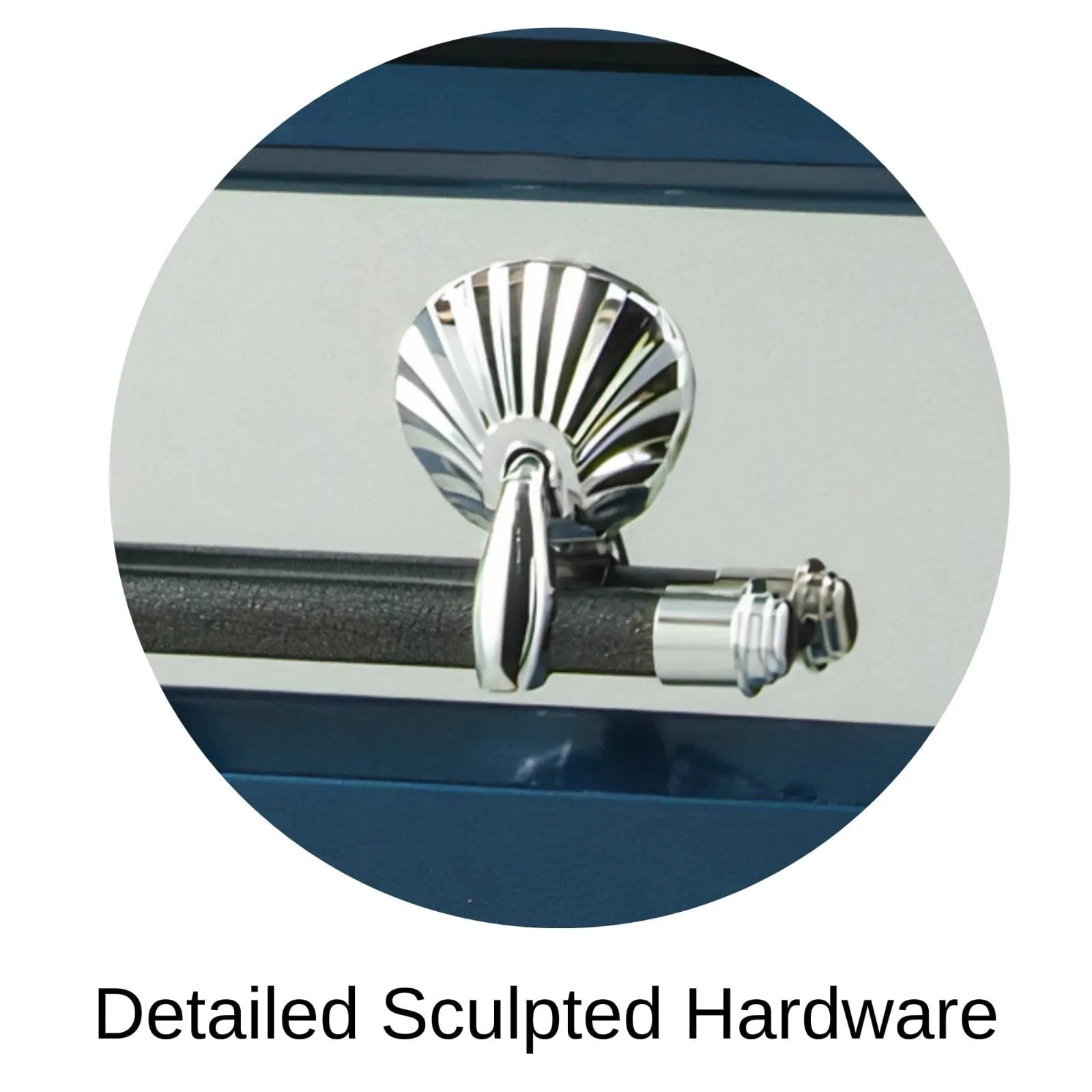 Detailed Sculpted Hardware Of Titan Reflection Series Casket 