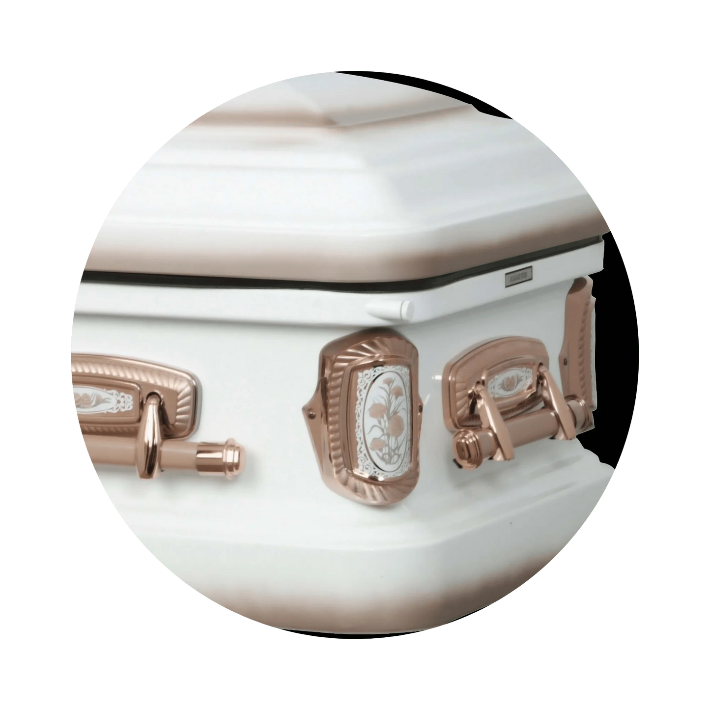Matriarch | White Steel Casket with Pink Interior