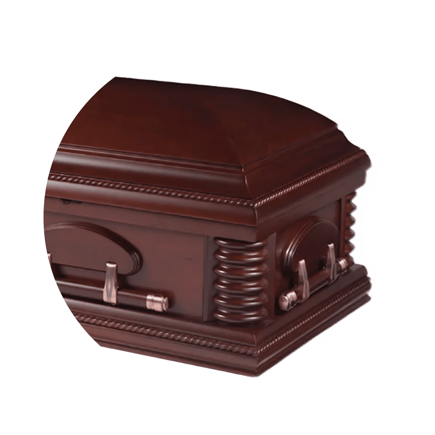Newton (Poplar)| Poplar Casket with Velvet Interior