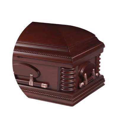 Newton (Poplar)| Poplar Casket with Velvet Interior