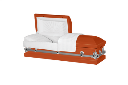 Steel Pet Casket | Orange