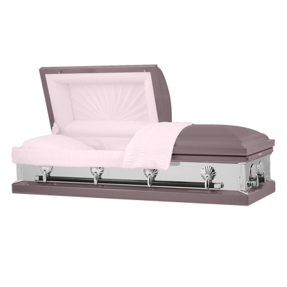 Reflections Series | Orchid Steel Casket with Light Pink Interior - Titan Casket