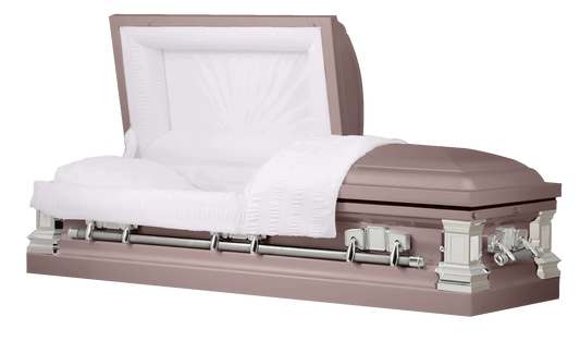 Satin Series | Orchid Steel Casket with Pink Interior